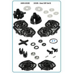 GD2B-R Kegeldiff Set - V2 / GD2B-R Gear Diff Set V2