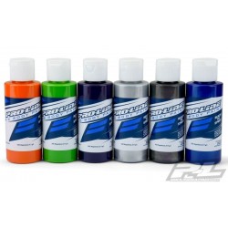 Pro-Line RC Body Color Set (6 Pack) Orange, Grün, Purple, Aluminum, Metallic Charcoal, Pearl Blau  (PRO6323-01)