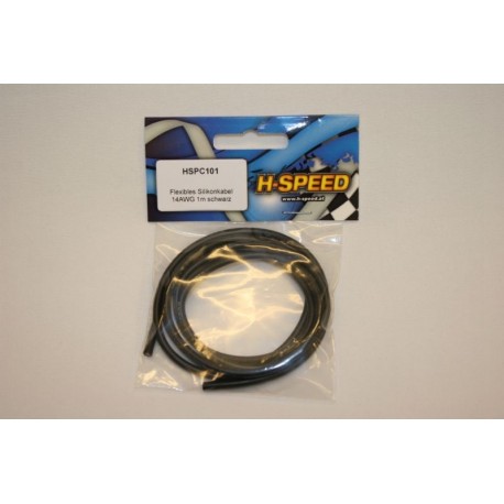 H-SPEED  Flexibles Silikonkabel 14AWG  1m   (HSPC101)