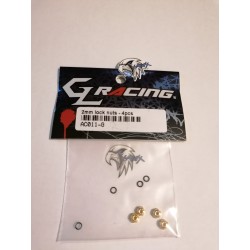 2mm Radmuttern Gold    AC011-G