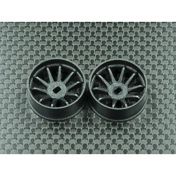 2WD R10 Carbon Felge Front Offset 0    WHC005-0