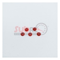 SUBRC, SBRC-A001R M2 FLANGED LOCKNUT WITH NYLON RED FOR AWD