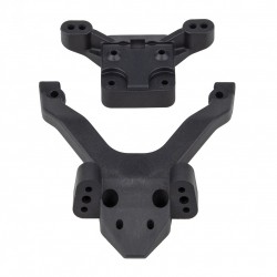 Team Associated RC10B6.4 FT Top Plate and Ballstud Mount, carbon